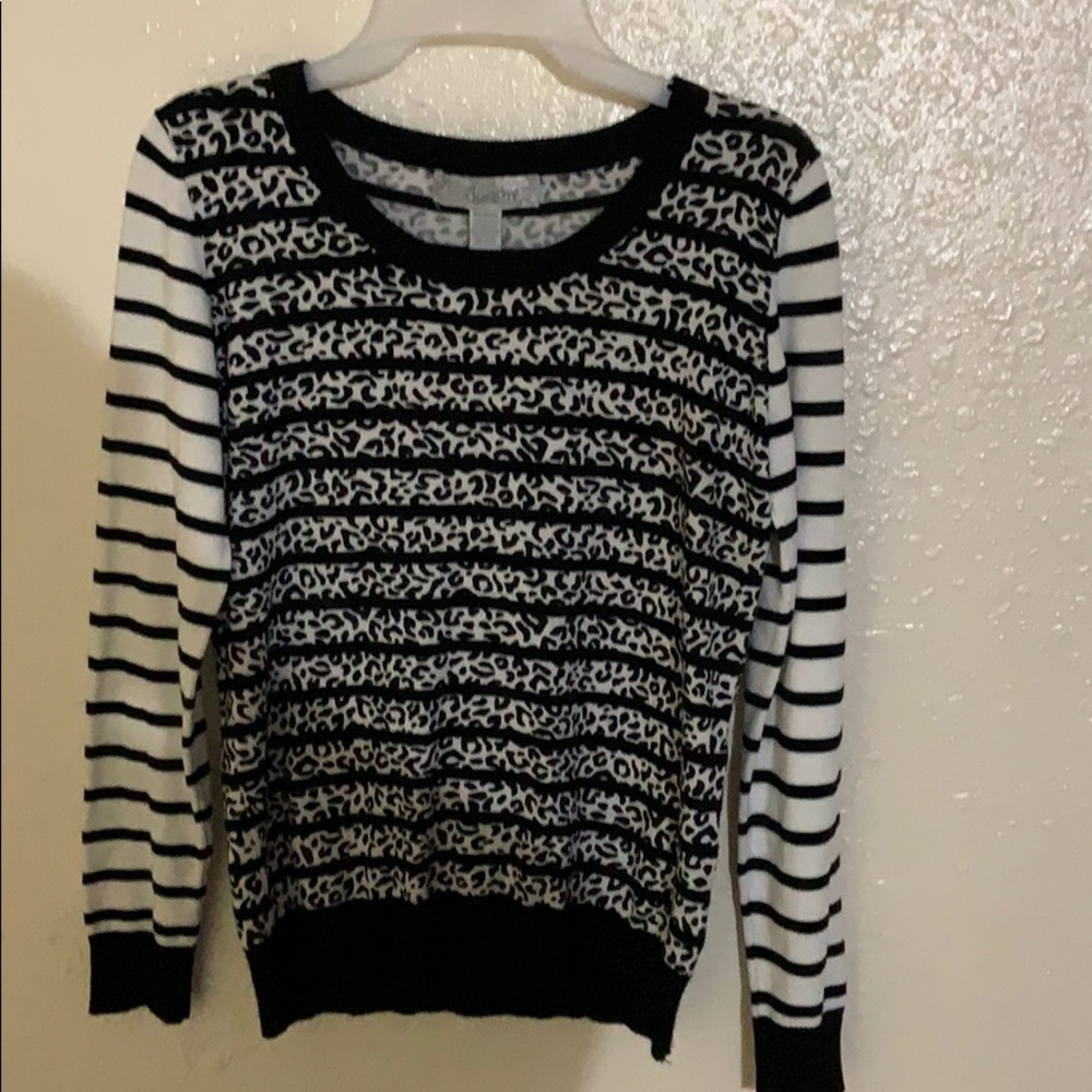 By design leopard print sweater